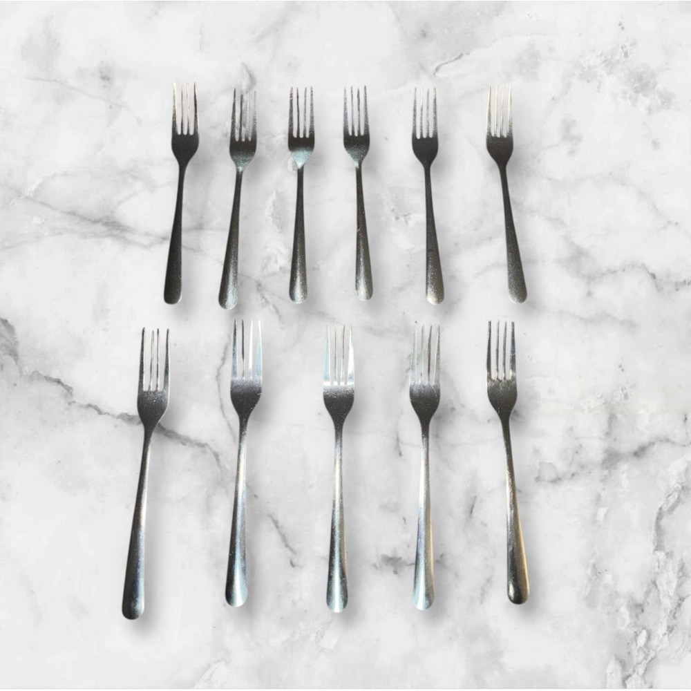 VTG 70s 80s Sysco Stainless‎ Steel Flatware (11 Pcs) Cutlery Forks Replacements